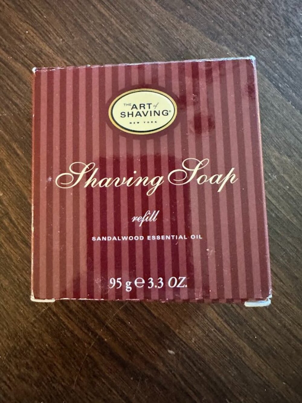 The Art of Shaving Shave Soap Refill – Sandalwood Soap Sealed In Plastic